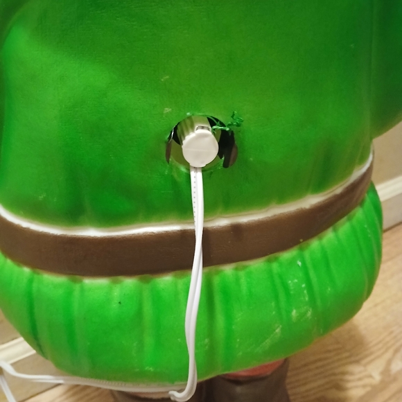 Elf Blow Mold 28" Vtg 1990 Union Products Christmas Santa's Helper - Picture 4 of 7